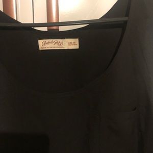 Black sleeveless blouse